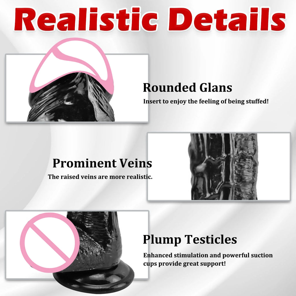 Realistic G-Spot Dildo with Suction Cup Long Penis Anal Dildos Adults Sex Toys for Women Man Gay Strapon Dick Vagina Stimulator