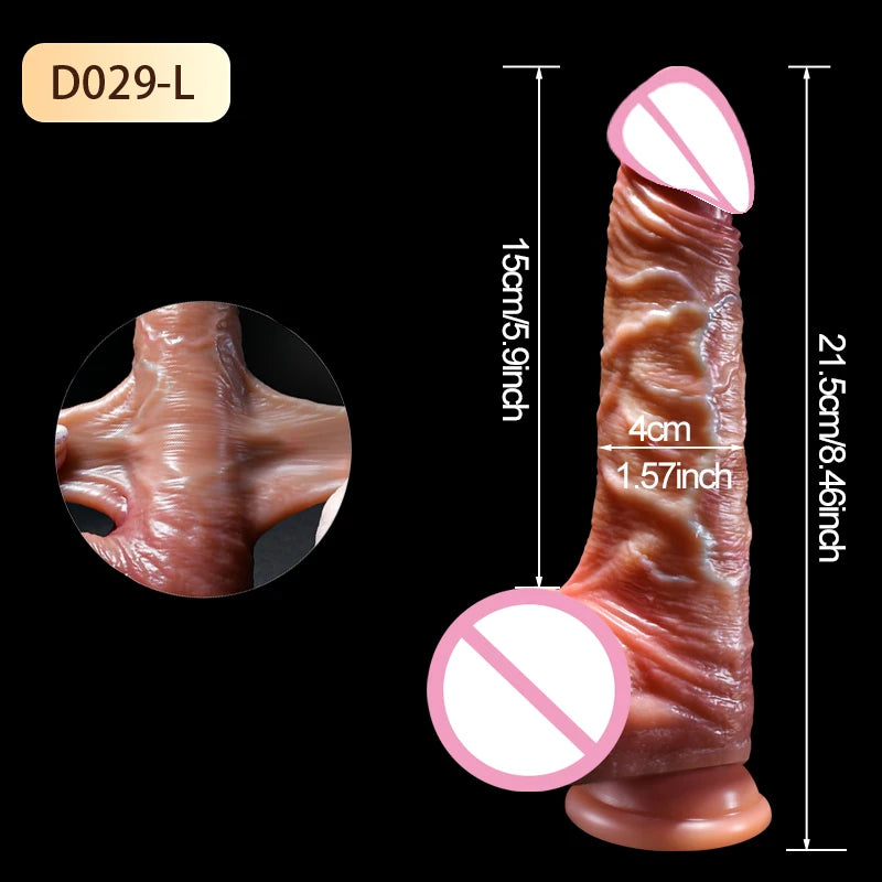 Wearable Realistic Dildo Sliding Skin Testicles Anal Vagina Sexy sex toys Adult Masturbation Big Penis For Women Sex Toys Dildos