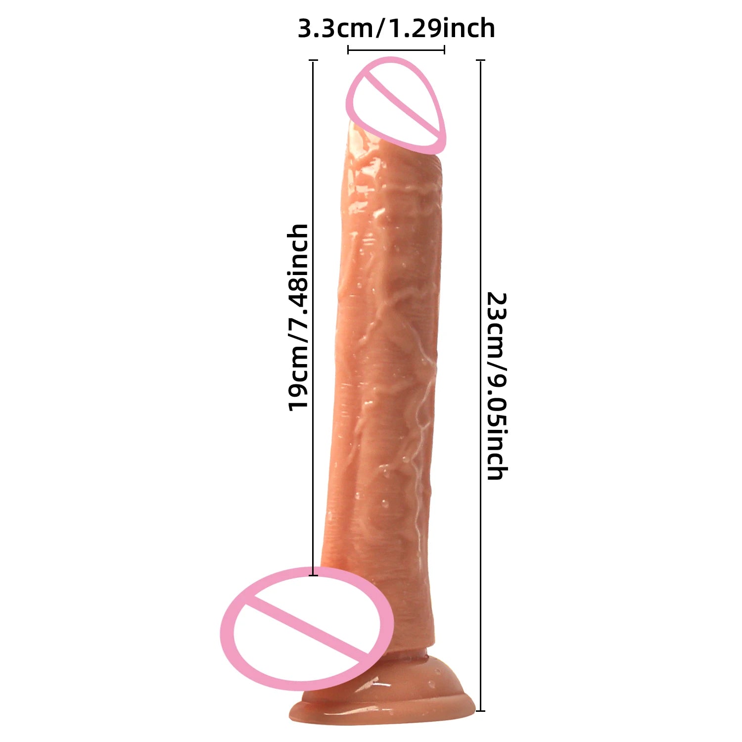 Realistic G-Spot Dildo with Suction Cup Long Penis Anal Dildos Adults Sex Toys for Women Man Gay Strapon Dick Vagina Stimulator