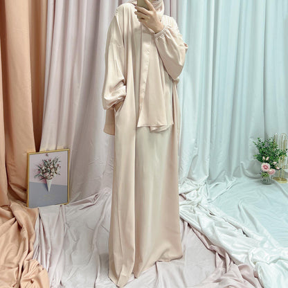 TY-599 Premium Abaya Dress With Attached Hijab