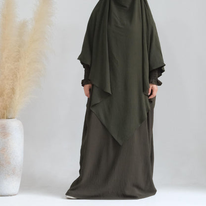 TY-612 Solid Color Batwing Dress