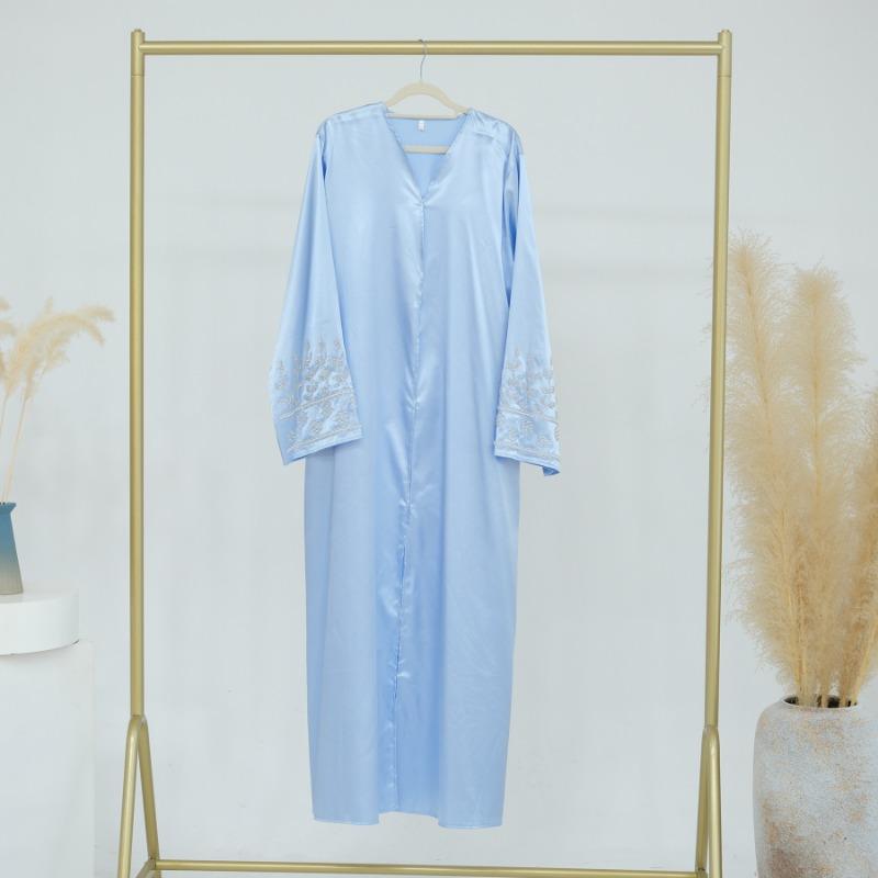 TY-616 Party & Daily Solid Color Handcrafted Beaded Long Dress