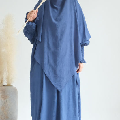 TY-612 Solid Color Batwing Dress