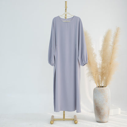 GJ-620 High-Quality Solid Color Nursing Dress Maxi Gown