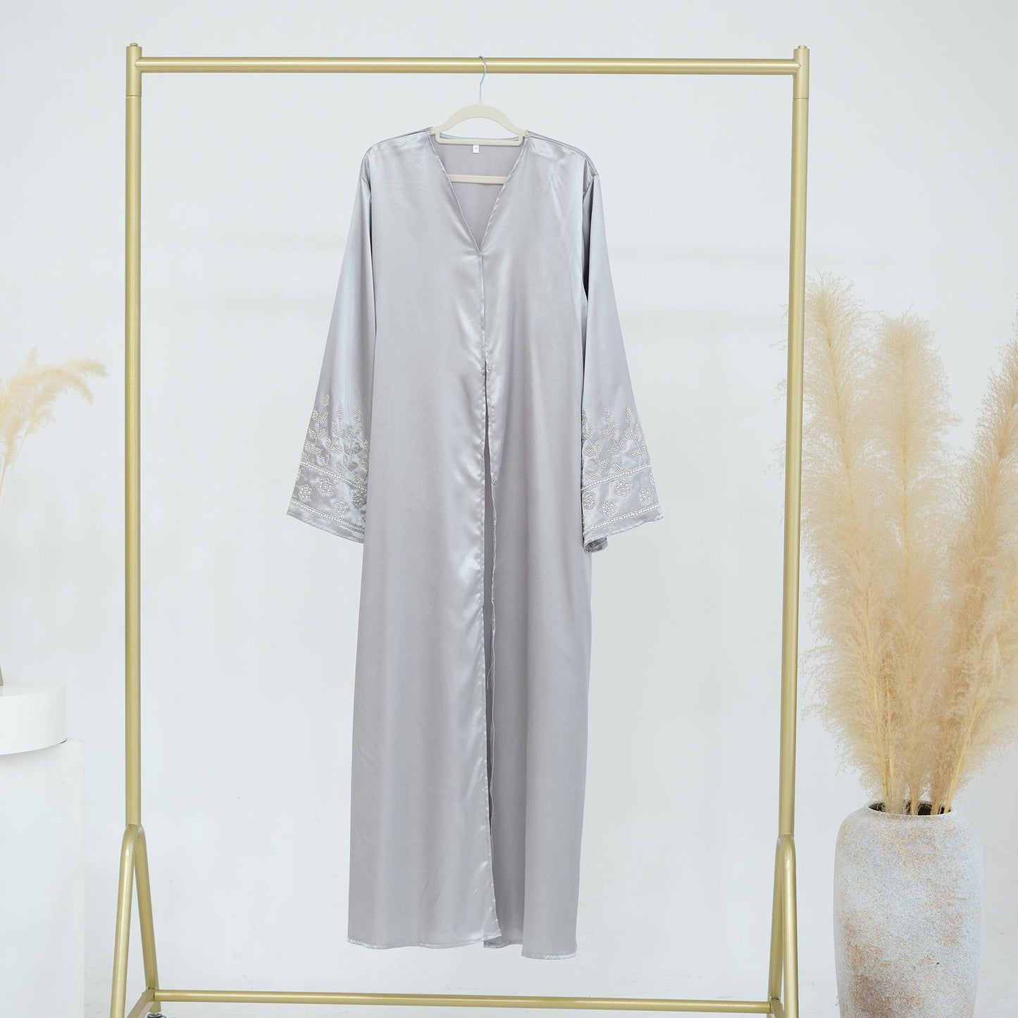TY-616 Party & Daily Solid Color Handcrafted Beaded Long Dress