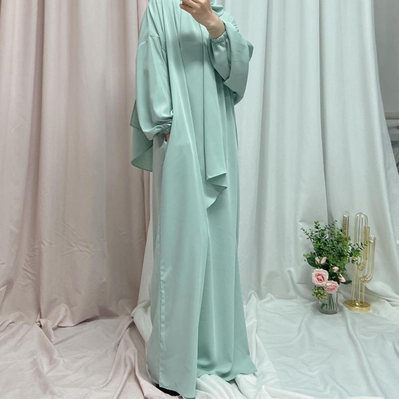 TY-599 Premium Abaya Dress With Attached Hijab