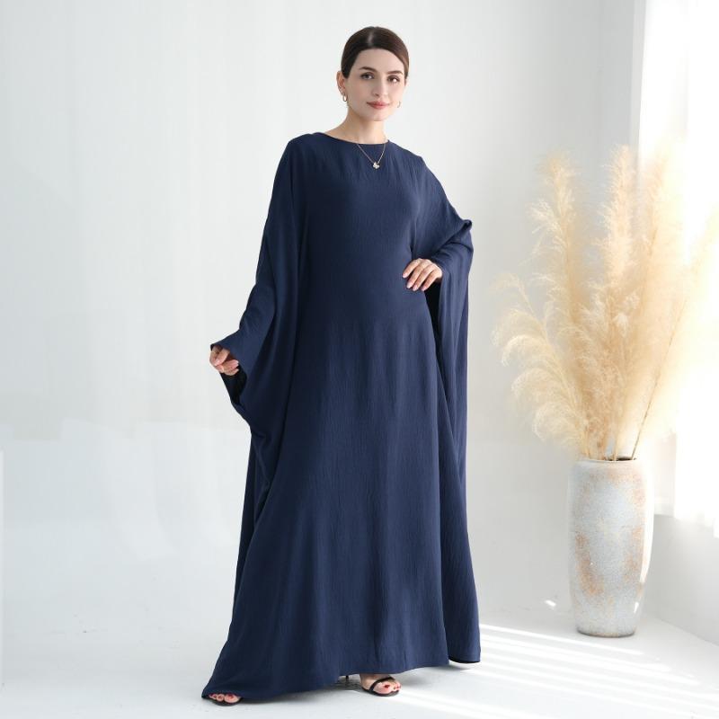 TY-602 Abaya Party Dress With Cinched Waist And Batwing Sleeves
