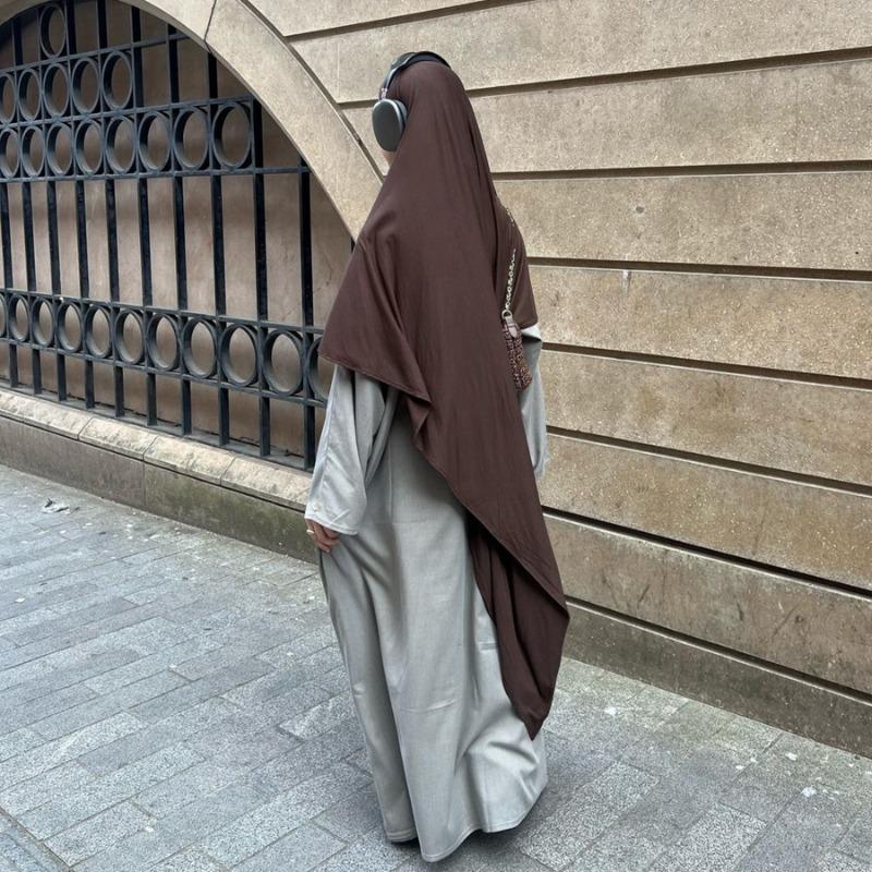 TY-607 Abaya High-Quality Solid Color Headscarf