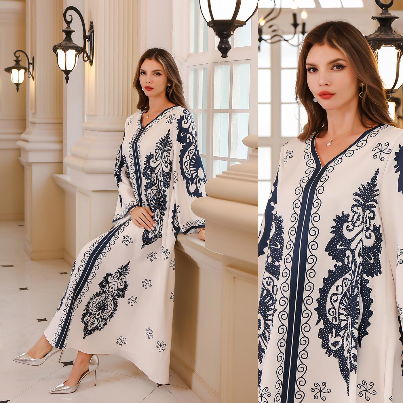 GUJI—34 Elegant Heritage Long Loose Dres Fashion