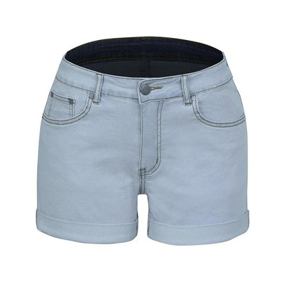 GUJI—215 Women's High-Stretch Butt-Lifting Denim Shorts