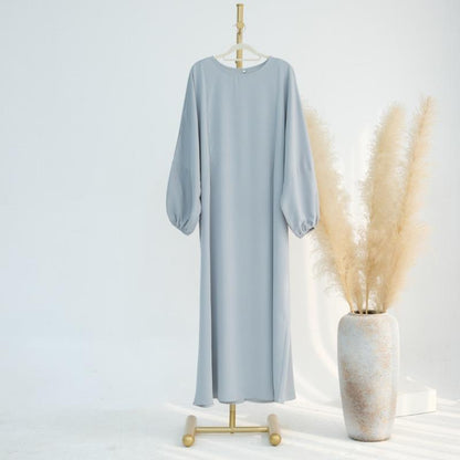 GJ-620 High-Quality Solid Color Nursing Dress Maxi Gown
