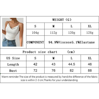 GUJI—-83 Women's Best-Selling Slim Fit Elegant Draped Neck High-Elastic Knit Camisole Topfashion casual cool tubetopandjorts