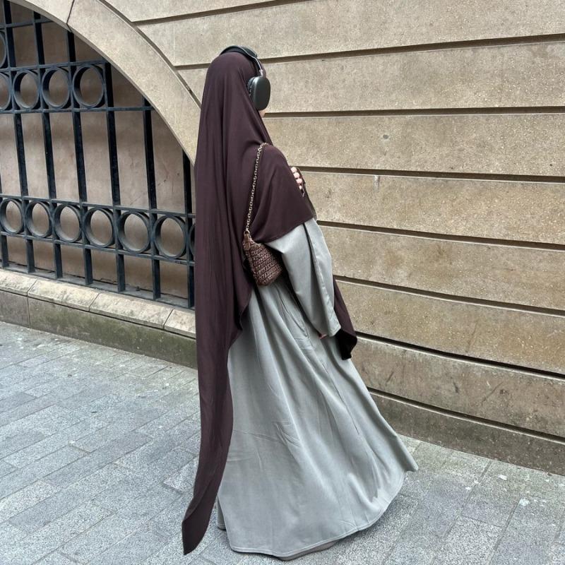 TY-607 Abaya High-Quality Solid Color Headscarf