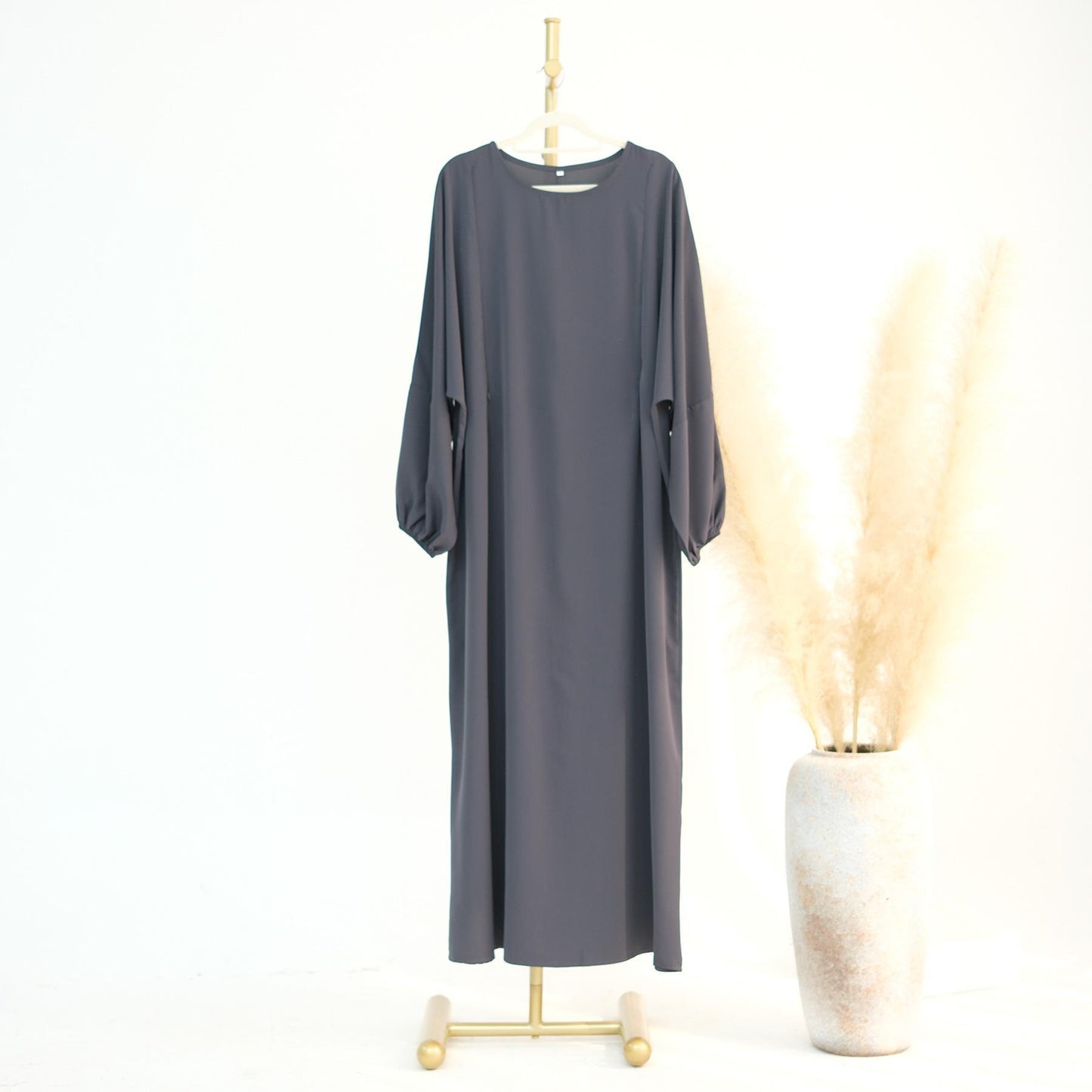 GJ-620 High-Quality Solid Color Nursing Dress Maxi Gown