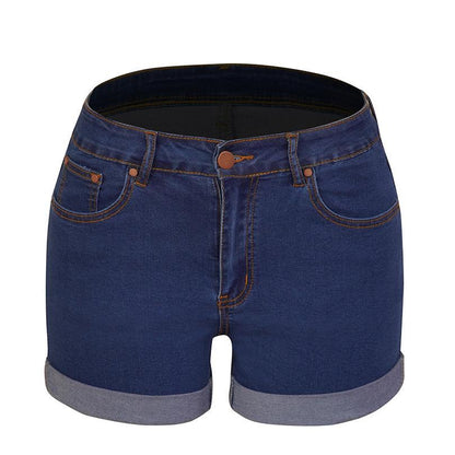 GUJI—215 Women's High-Stretch Butt-Lifting Denim Shorts