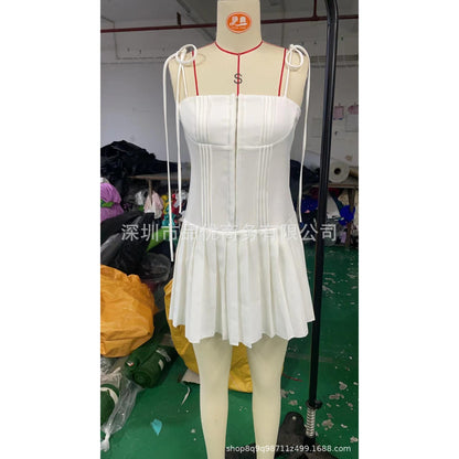 GUJI—168 Summer New Sexy Bodycon Dress With Backless Straps, Pure Desire Style Fashion