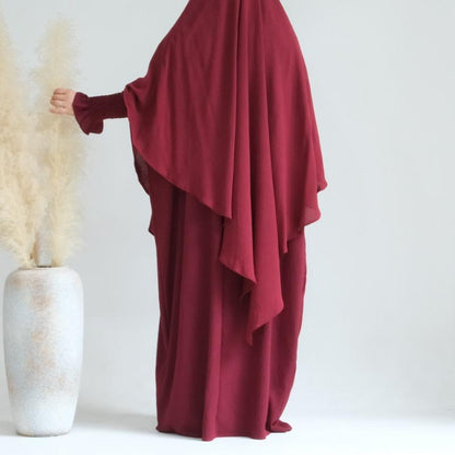 TY-612 Solid Color Batwing Dress