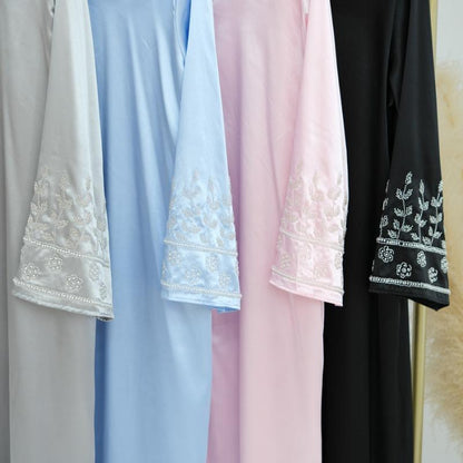 TY-616 Party & Daily Solid Color Handcrafted Beaded Long Dress