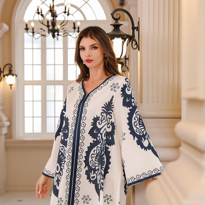 GUJI—34 Elegant Heritage Long Loose Dres Fashion