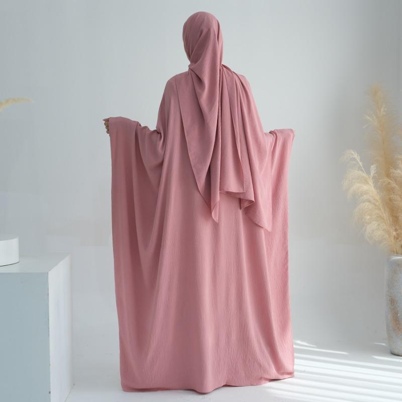 TY-602 Abaya Party Dress With Cinched Waist And Batwing Sleeves