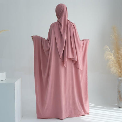 TY-602 Abaya Party Dress With Cinched Waist And Batwing Sleeves